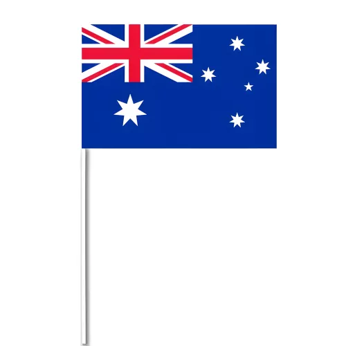 Drapeau Australie 14 x 21 cm sur tige bois