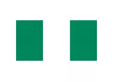 Drapeau Nigéria à agiter 14 x 21 cm sur tige