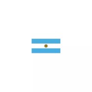 Drapeau Argentine 14 x 21 cm à agiter sur tige