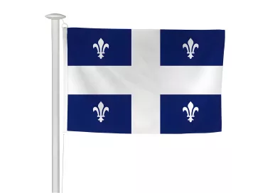 Pavillon Québec en maille polyester pour mât