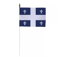 Drapeau de table Québec 10 x 15 cm polyester