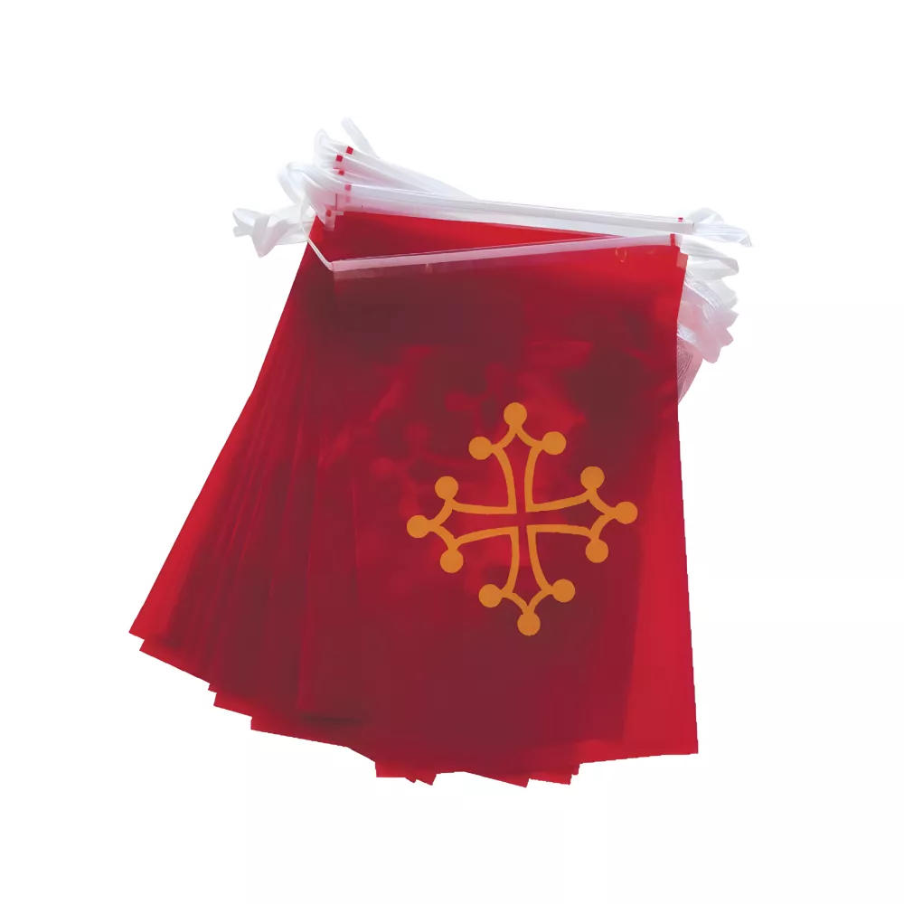 Guirlande Languedoc plastique 10 m 20 fanions