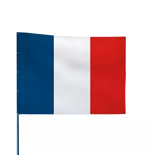 Drapeau de course automobile bleu, blanc, rouge 60 x 80 cm