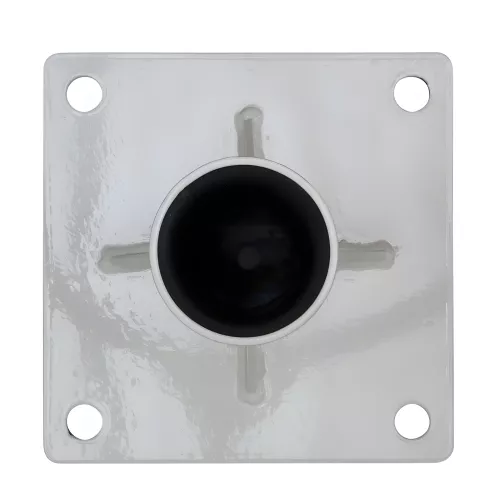 Fourreau sur platine pour mât diamètre 60 mm