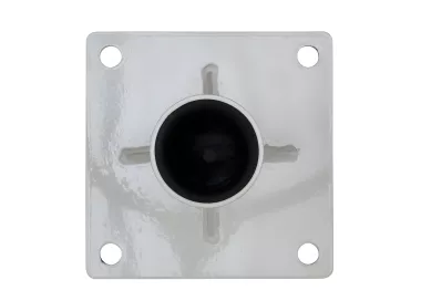 Fourreau sur platine pour mât diamètre 60 mm