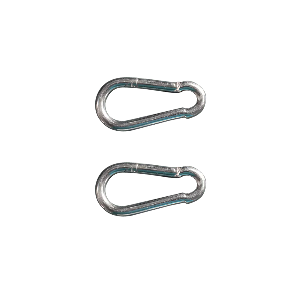 Mousquetons en acier - Lot de 2