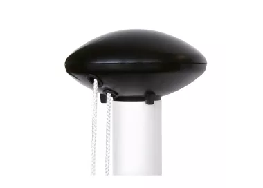 Pommeau plastique blanc fixe pour mât aluminium