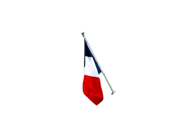 Mât de façade aluminium 4 mètres, diamètre 60 mm