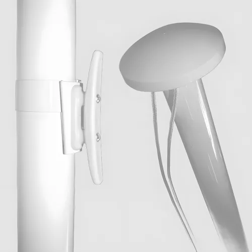 Mât de façade aluminium 2 mètres, diamètre 60 mm