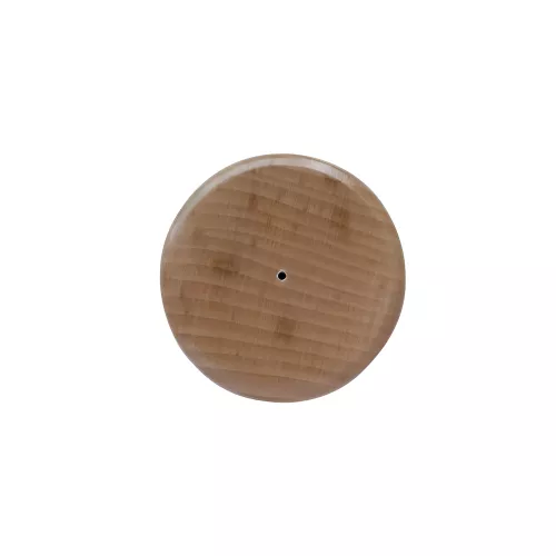 Socle en bois verni 1 trou pour drapeau