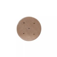 Socle en bois verni 5 trous pour drapeaux
