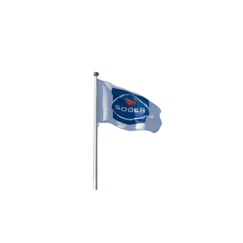 Mât aluminium antivol 10 mètres en 2 parties