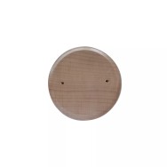 Socle en bois verni 2 trous pour drapeaux
