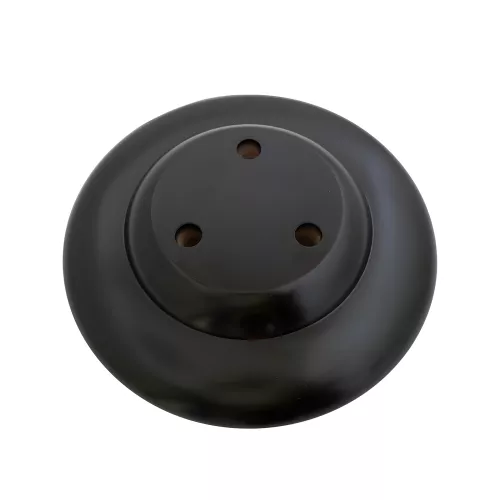 Socle en bois laqué ébène 3 places