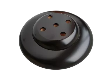 Socle en bois laqué ébène 5 places