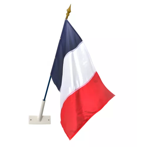 Support mural oblique 1 place en acier laqué