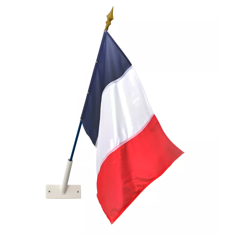 Support mural oblique 1 place en acier laqué