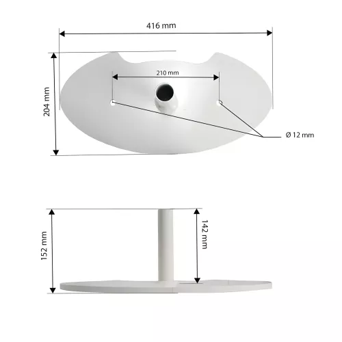 Pied 1 place pour drapeau ou mât d'intérieur