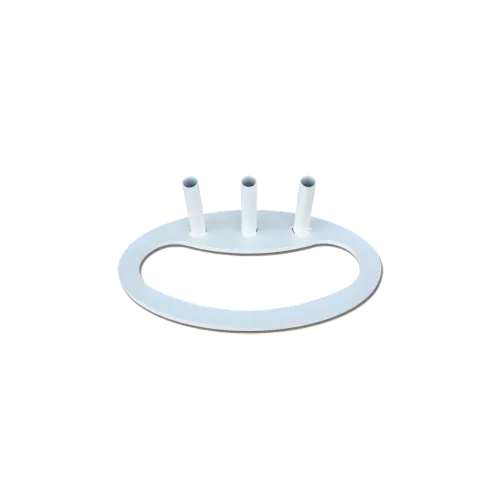 Pied 3 places pour drapeaux ou mâts d'intérieur