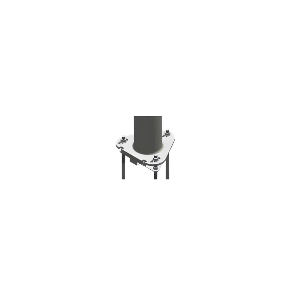 Socle basculant pour mât aluminium