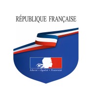 Ecusson porte-drapeaux République Française en composite aluminium