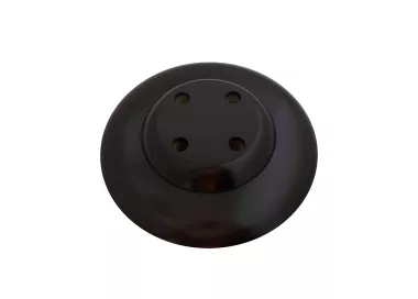 Socle en bois laqué ébène 4 places