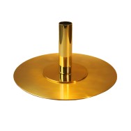 Socle plat en laiton 1 place diamètre 240 mm