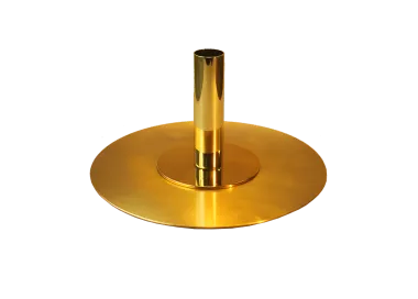 Socle plat en laiton 1 place diamètre 240 mm