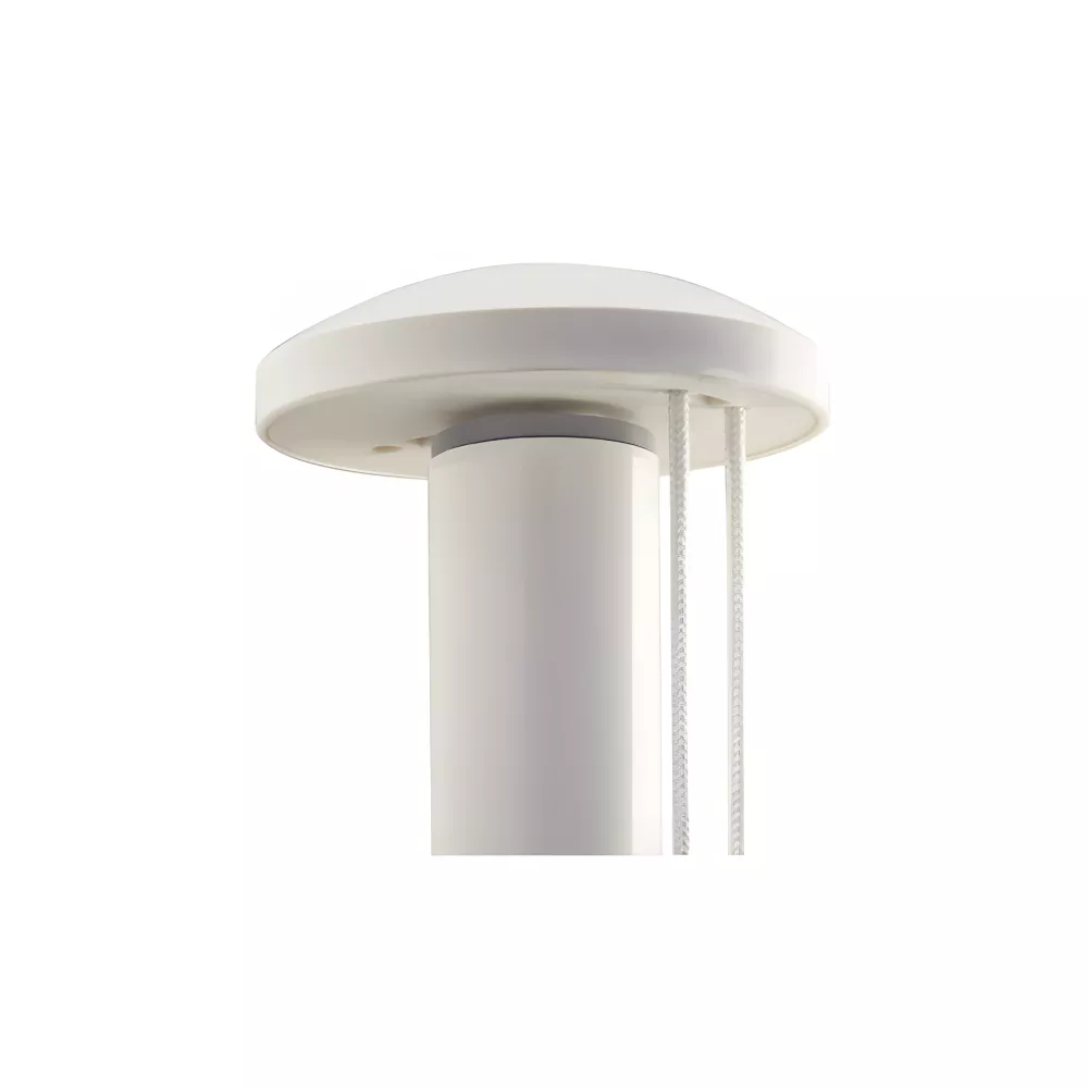 Pommeau blanc synthétique pour mât événementiel