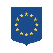 Ecusson porte-drapeaux Union Européenne en PVC rigide