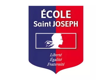 Écusson porte-drapeaux Liberté Égalité Fraternité bleu et rouge