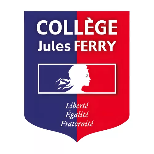 Écusson porte-drapeaux Liberté Égalité Fraternité bleu et rouge