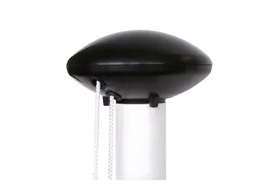 Pommeau plastique noir fixe pour mât alu