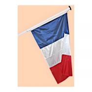 Mât de façade aluminium 6 mètres, diamètre 60 mm