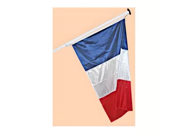 Mât de façade aluminium 6 mètres, diamètre 60 mm