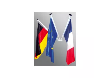 Mât de façade aluminium 1,2 mètre, diamètre 36 mm