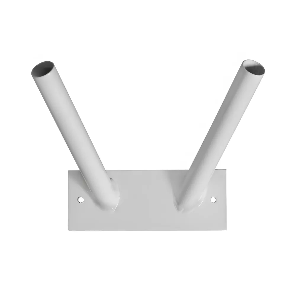 Support mural oblique 2 places en acier laqué