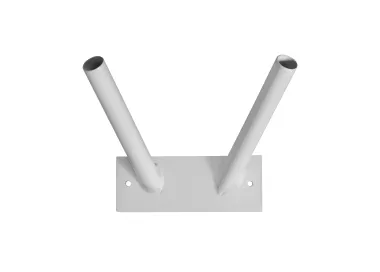Support mural oblique 2 places en acier laqué