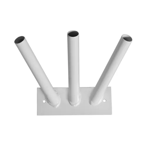 Support mural oblique 3 places en acier laqué