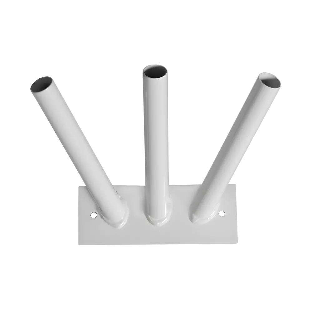 Support mural oblique 3 places en acier laqué