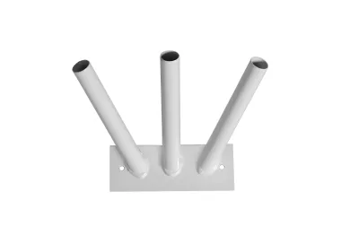 Support mural oblique 3 places en acier laqué
