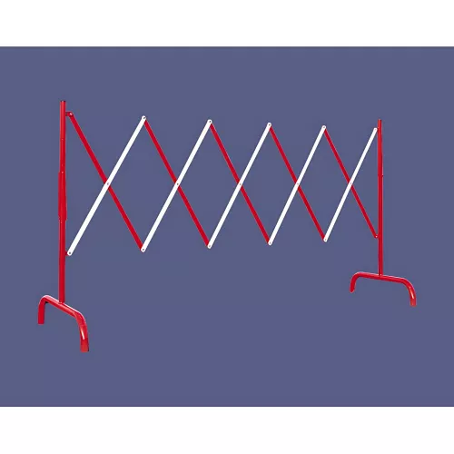 Barrière extensible acier rouge et blanc PROCITY