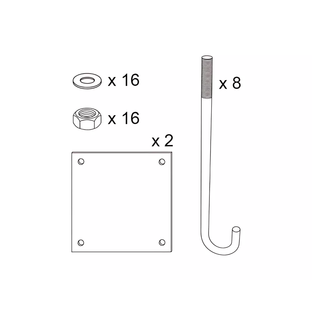 Kit de pose pour portique 202330 et 202340