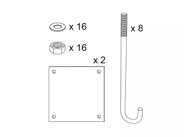 Kit de pose pour portique 202330 et 202340