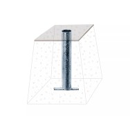 Pieds amovibles pour tube 30 x 30 mm