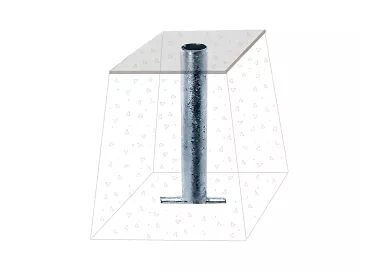 Pieds amovibles pour tube 30 x 30 mm