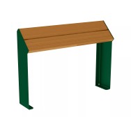 Assis-debout KUB. acier et bois PROCITY
