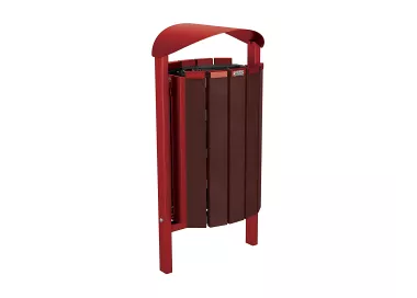 Corbeille Silaos® acier et plastique recyclé 50 litres PROCITY