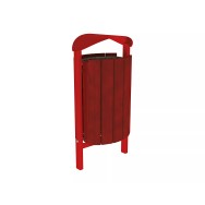 Corbeille Silaos acier et bois 50 litres PROCITY