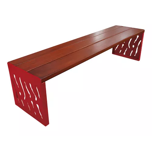 Banquette Venise acier et bois PROCITY